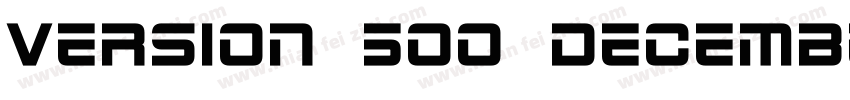 Version 500 December 30 2015字体转换